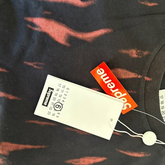 Supreme MM6 Maison Margiela Liquid Blue Oversized Tee, Large - Picture 5 of 6